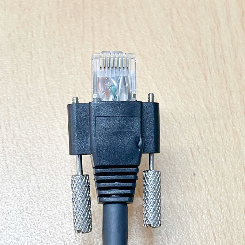 Cáp camera công nghiệp MV-ACC-01-1102-10M Dài 10M Industrial Camera Gigabit Shielded Network Gigabit RJ45 SFTP Ethernet Cable Thumbscrew Locking Shielded For GIGE industrial CCD Cameras and CCD basler Camera