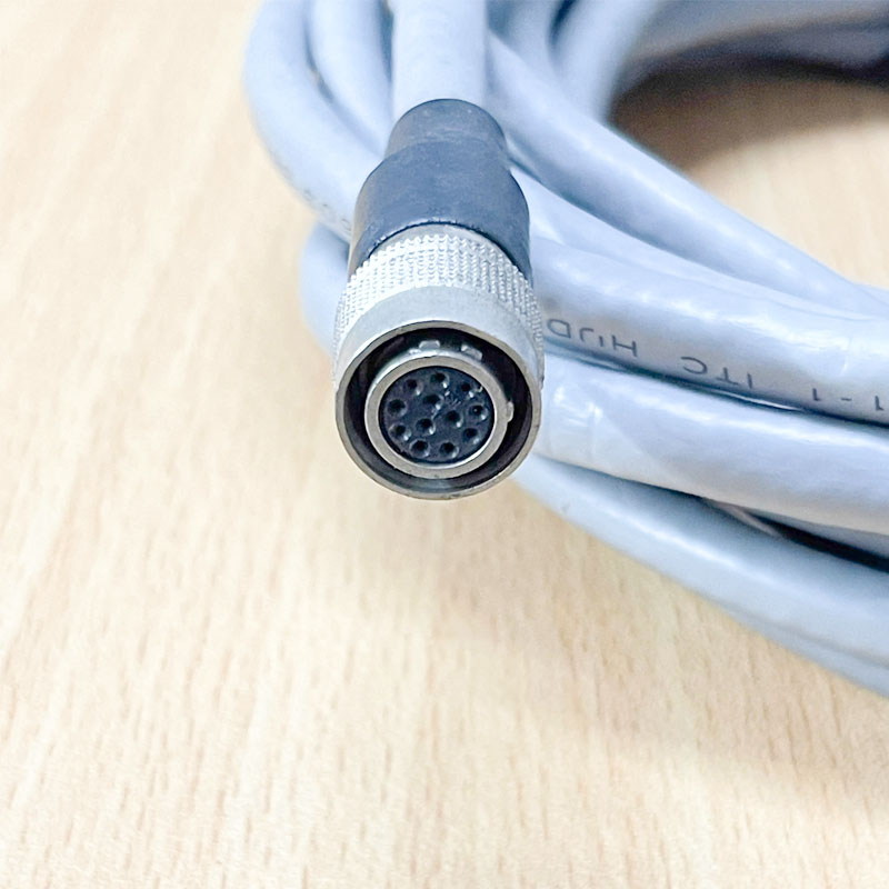 Cáp Connector Hirose 12 Pin Female HR10A-10P-12S(73) to 8 Core Open End Dài 4.5M For Industrial Camera Power/IO Cable Hirose HR10 Series Circular