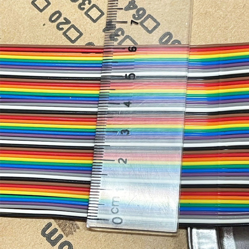Cáp Bẹ Nhiều Mầu MISUMI IDC 50 Pin Dài 1M Rainbow Color Flat Ribbon Cable 50 Wire  7/0127mm AWG-28 300V Ribbon Cables - Rainbow Intermittently UL Standard