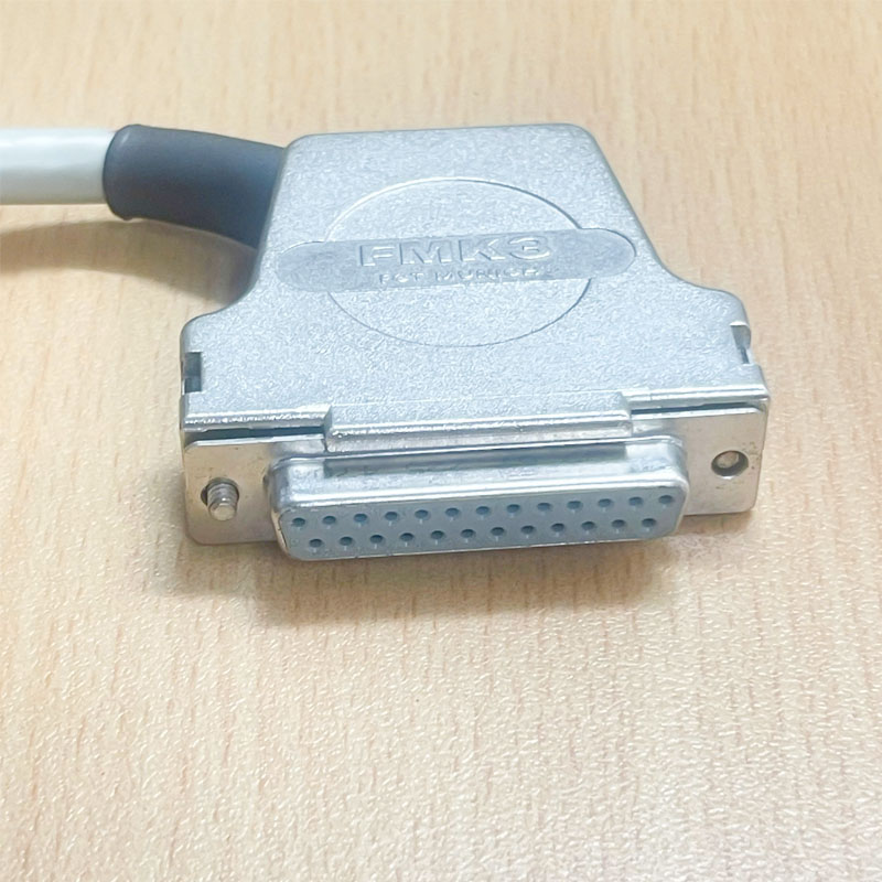 Cáp Điều Khiển RS232 DB25 Female to DB15 Male 2 Row 15Pin Double Shielding Cable High Temperature Dài 0.5M
