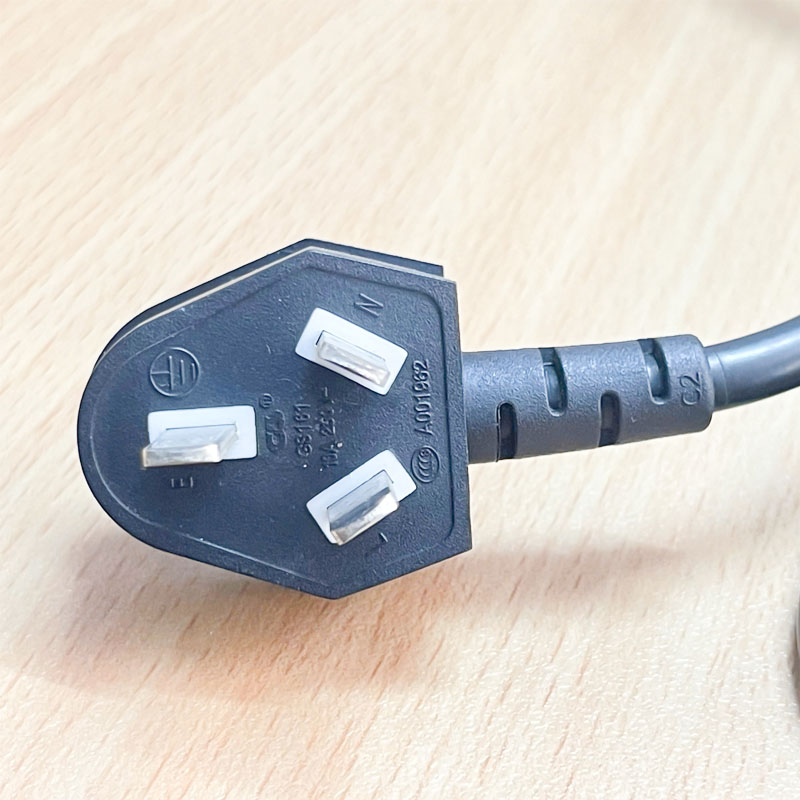 Dây Nguồn 3 Chân Dẹt Tam Giác Australia & China AC Power Cord GB2099 to Dual C13 Y Splitter Power Cord 10A 250V 3X0.75mm Dài 2.1M