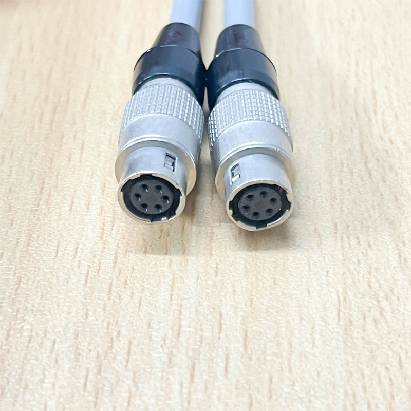 Cáp Hirose 6 Pin Female to Female Connector HR10A-7J-6S(73) 6 Pin Dài 0.5M For Power Supply Machine Vision Industrial Camera