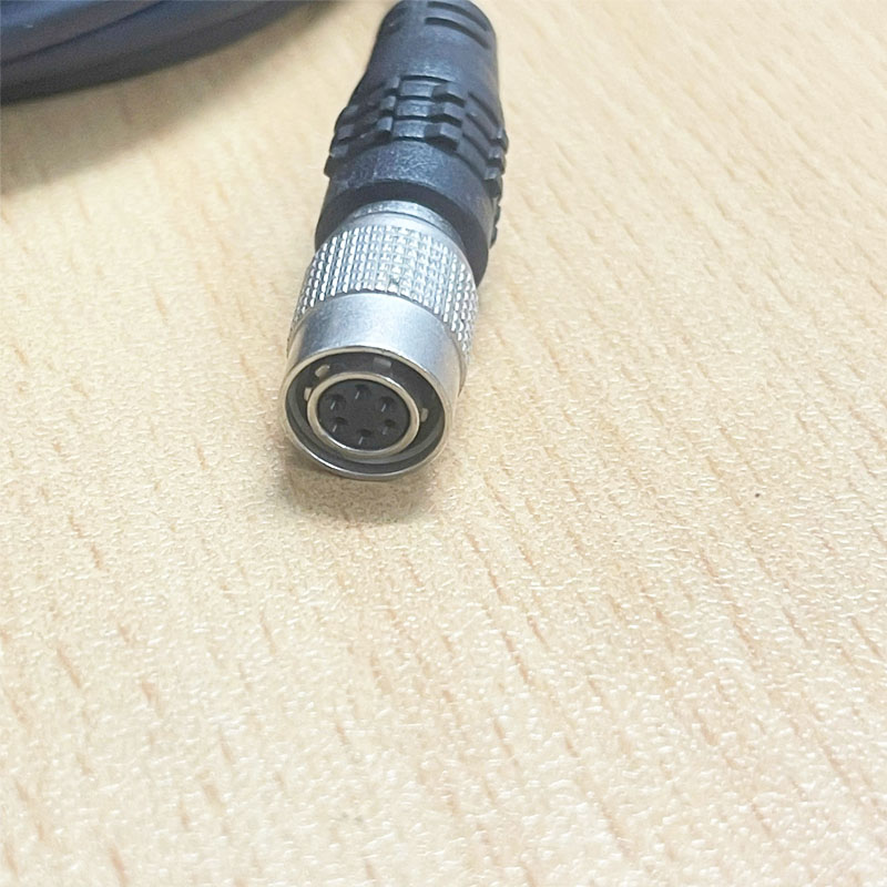 Cáp Hirose 6 Pin Female to 2 Core Open End H-S-CHAMBER2_2  Power Cable Dài 5M For Sony CCD Industrial Camera, Hikvision, Basler, Dahua