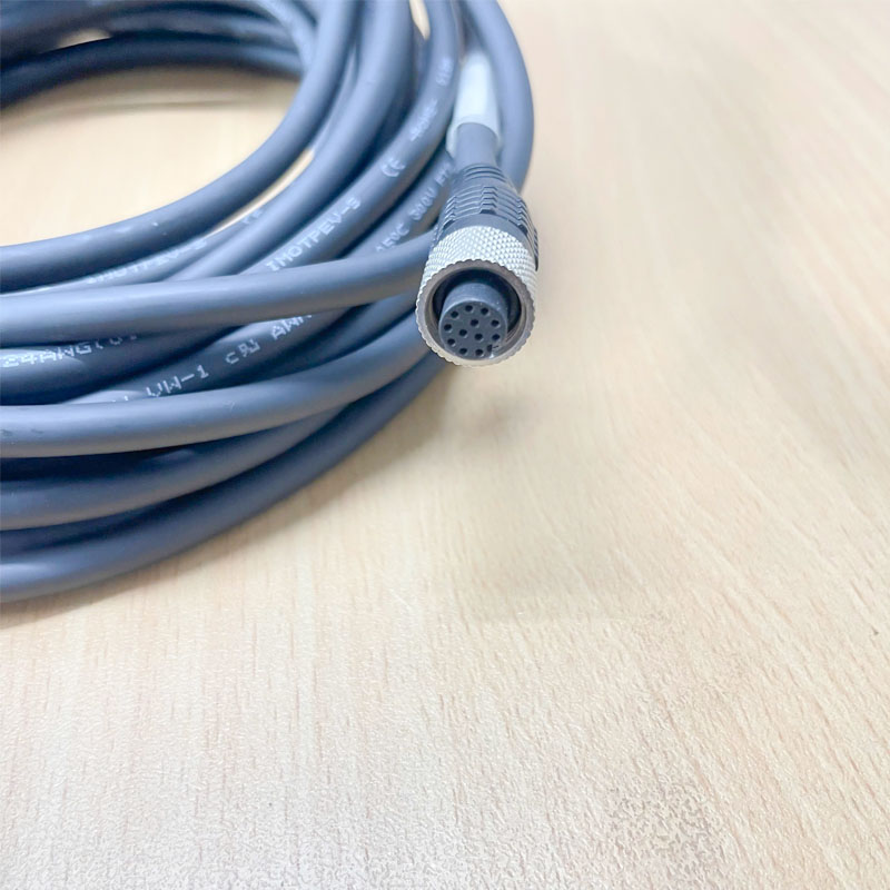 Cáp Original Cognex DM300-M12I/0 Dài 5M  Cable M12 A-Code 12 Pin Female to 12 Core For Power and I/O Breakout Cable Cognex industrial Camera, Industrial Sensor