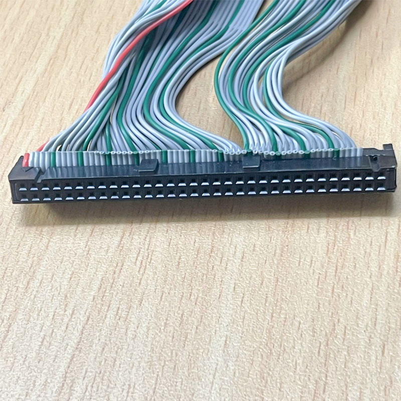 Cáp Bẹ Nhiều Màu Series PLC I/O Cable IDC 64 Pin 2.54mm to Y Splitter IDC Flat Ribbon 40 Pin + 2 IDC Flat Ribbon 10 Pin Length 0.7M