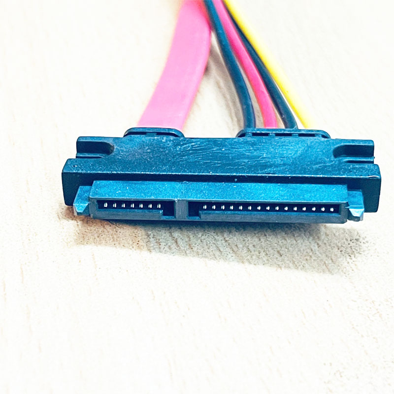 Cáp Chuyển Đổi Ổ Cứng Sata(15+7) to Sata7 + IDE 4Pin Molex Power Sync Data Cable Dài 40Cm