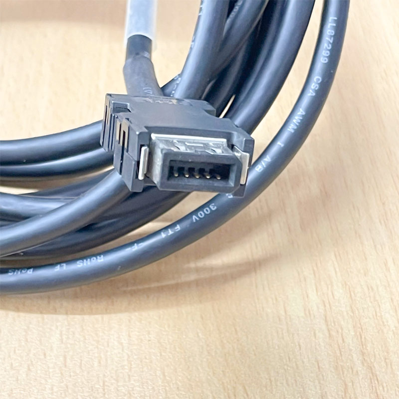 Cáp AEX-J4LMENCBL3M-L Dài 3M Cable DB15 Pin D-Sub Female Metal to SM-10P 10 Pin Plug Cable SHIN HWA E97577 80°C 300V 24AWG X 3P For Servo Motor Encoder