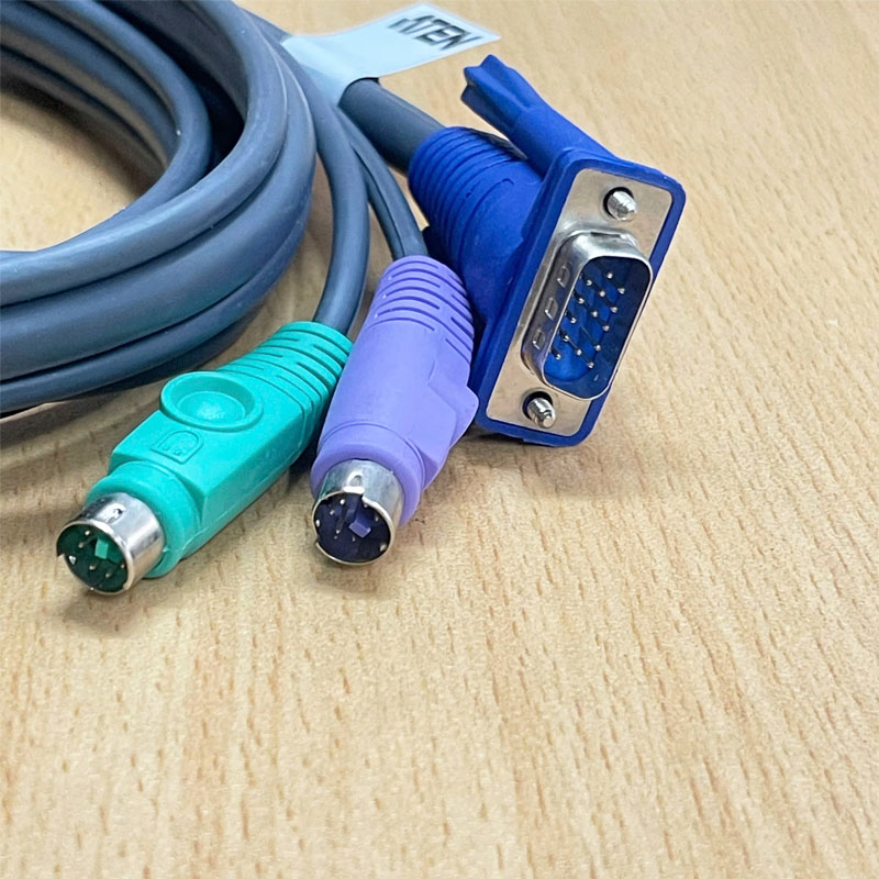 Cáp chuyển đổi KVM CS-128 ATEN PS2 NOS 2L-1601P Dài 1.8M