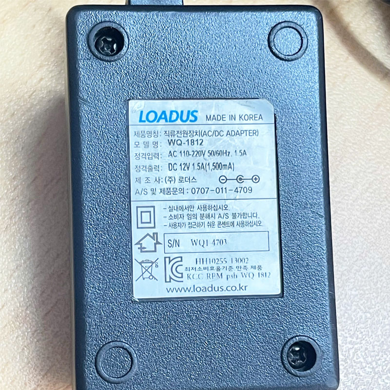 Adapter Original 12V 1.5A 18W LOADUS WQ-1812 DP-1201-6PIN-15M Connector Size Hirose HR10A-7P-6S(73) 6 Pin Female Dài 15M 50ft DP-1201-6PIN-15M For Basler Industrial Camera