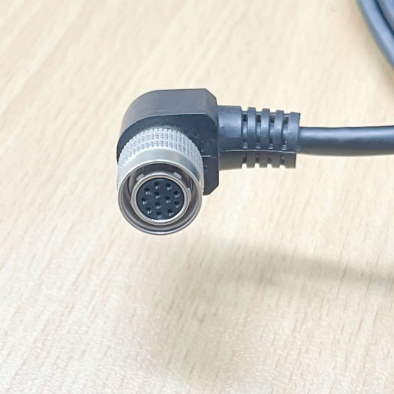 Cáp SHIN HWA  12 Pin Hirose Male HR10A-10J-12P(73) to Female HR10A-10P-12S(73) Right Angle Dài 7M For Sony Hitachi Panasonic Basler Hikvision Industrial Camera