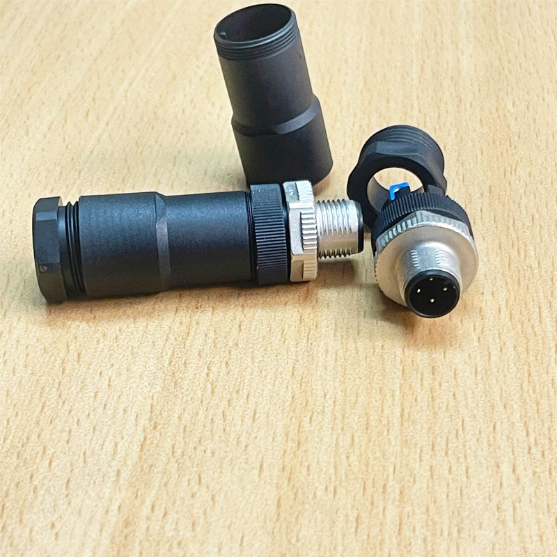 Đầu Kết Nối Cảm Biến Connector M12 A-Coded 4 Pin Male For Connector Aviation Plug Head Sensor