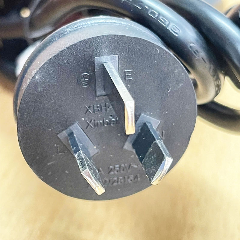 Dây nguồn XINBAIHUI XBH-S31 XBH-C13 Australia & China Chuẩn 3 Chân Chéo Tam Giác AC Power Cord GB2099 to C13 10A 250V 3x0.75mm² Dài 1.5M