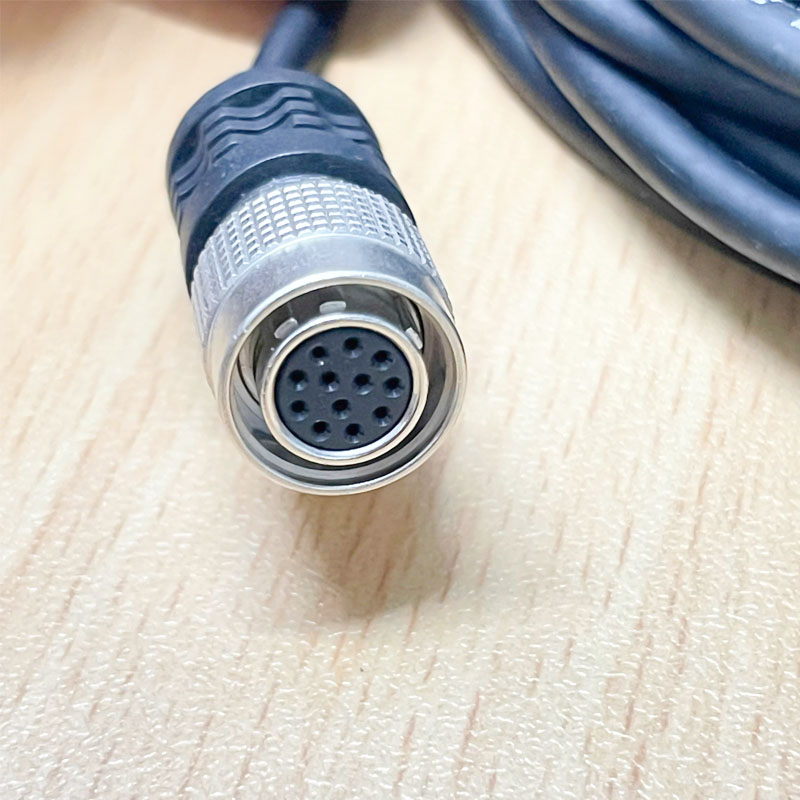 Cáp Power Cable Hirose 12 Pin Female HR10A-10P-12S(73) to Molex 3 Pin Dài 10M For Industrial Camera Sony CCD