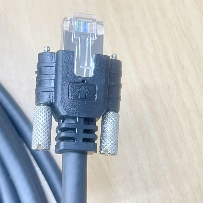 Cáp GigE-20220914-7M Cable High Flex GigE CAT6 Ethernet RJ45 Screw Locking ELECTRIC CABLE AWN 20276 80C For Basler Cognex CCD GigE Industrial Vision Camera
