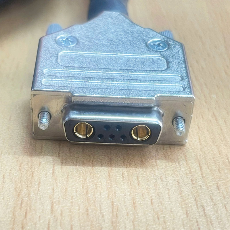 Cáp Nguồn Công Nghiệp D-SUB Male to Female 7 Pin PCB HARTING 7W2 12 Way Panel Mount D-sub Connector Socket 2.84mm Pitch Dài 3.1M
