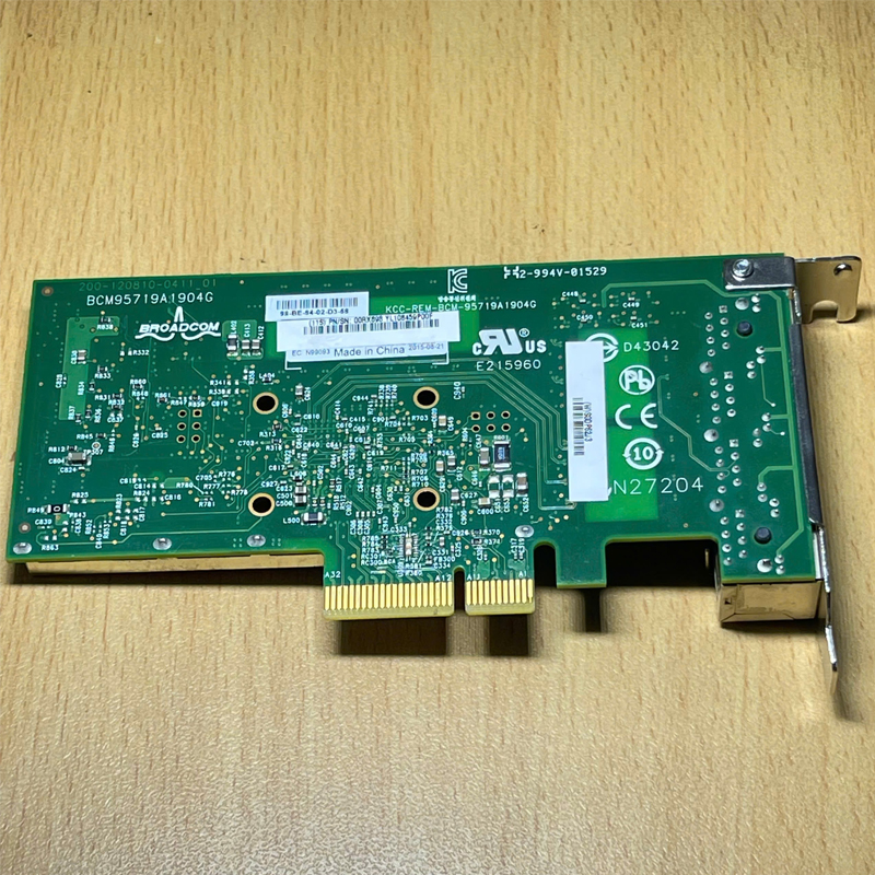 Card Mạng Dell Broadcom BCM95719A1904G Quad 4 Port Lan Gigabit Ethernet Dell Broadcom 5719 Quad Port 1Gb RJ45 Low Profile