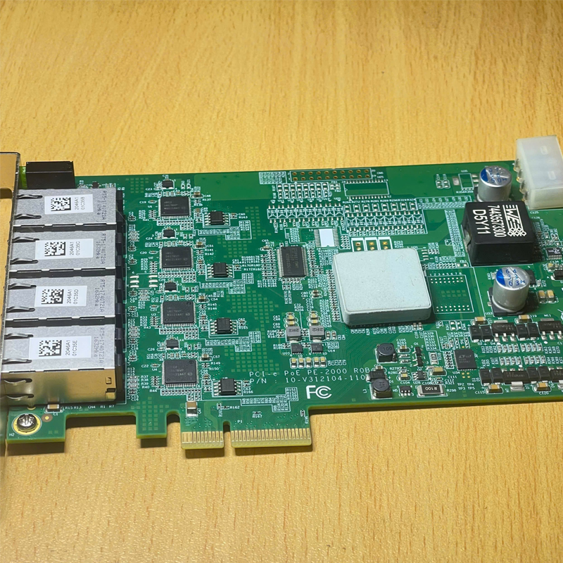 Card mạng máy chủ 4 Cổng Lan 74435573300 D5Y11 PCIE X4 RJ45 Quad 4 Port Industrial Network Card PoE