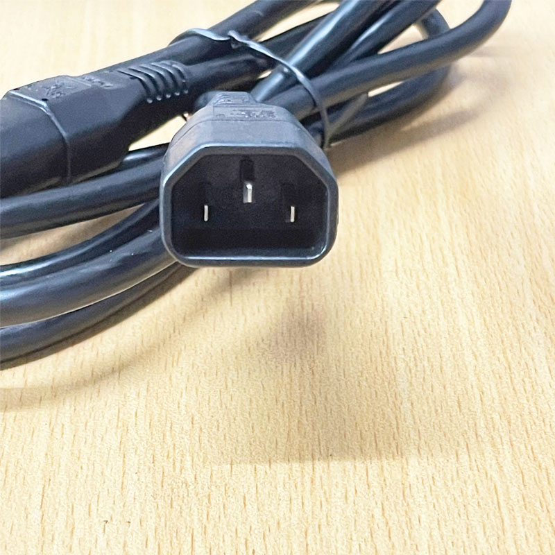 Dây Nguồn Cisco C13 C14 Dài 2M 10A 250V 17AWG 75°C 300V 3x1.04mm² UL Cable OD 8.0mm in China