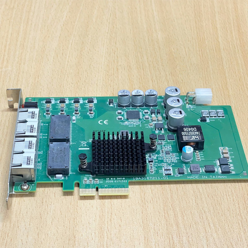 Card Mạng Máy Chủ Intel I350 Chip PCIE 1672E/1674E A119A3167211-01 X4 RJ45 Quad 4 Port Industrial Network Card PoE Vision Frame Grabber NICs Gigabit Ethernet Lan 1000Mbps