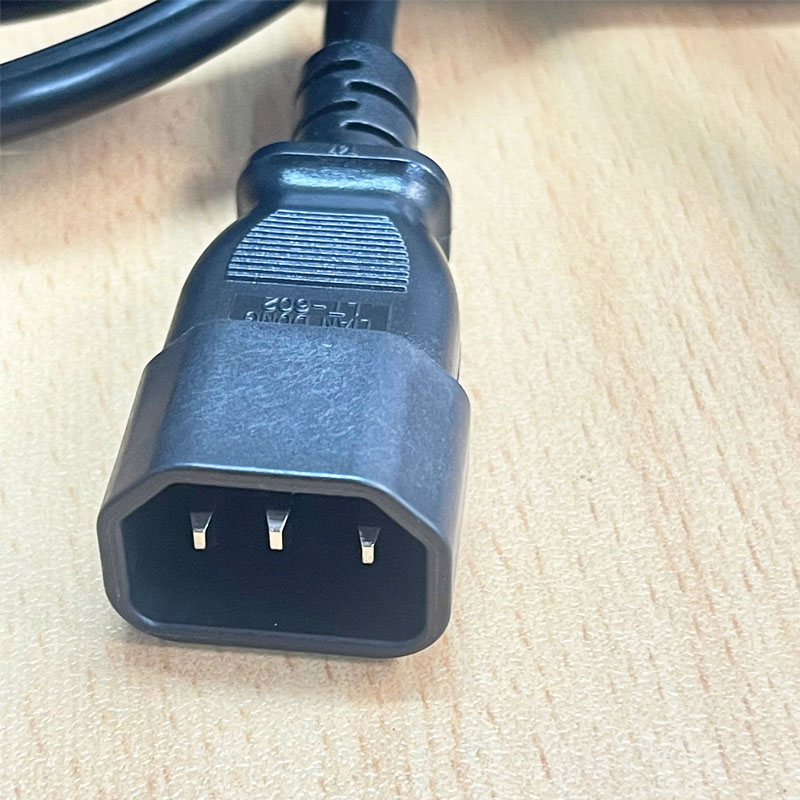 Dây Nguồn CAB-C13-C14-2.1M Cisco LIAN DUNG 038-004-332 Compatible Cabinet Jumper UL US Power Cord C14 LT-602 to C13 LT-501 13A 250V 3x1.31mm² 17AWG Black Male to Female