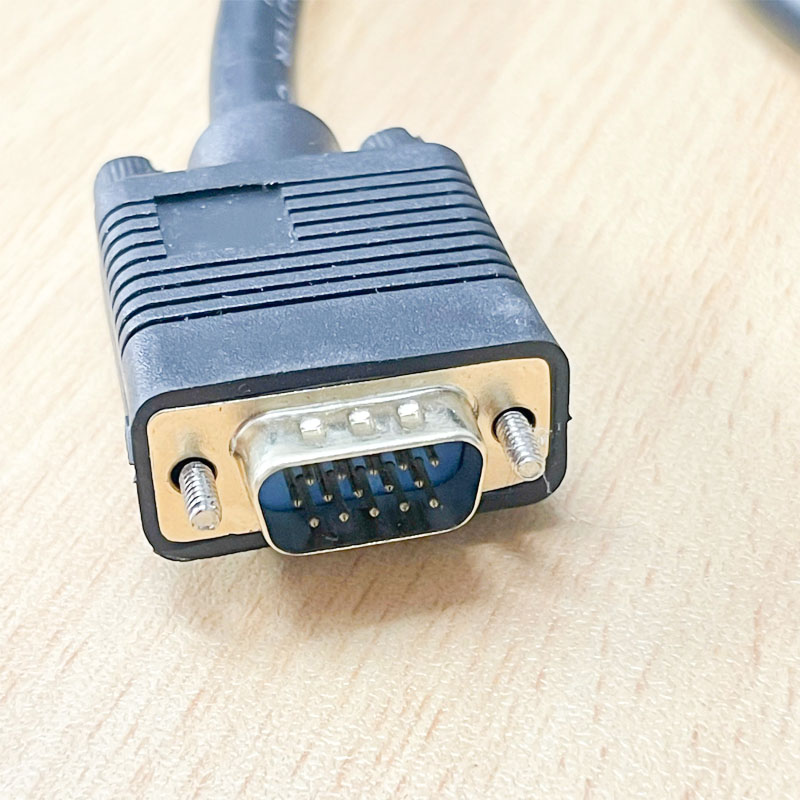 Cáp Chuyển Đổi Tín Hiệu HD15 VGA to 5 BNC Cable Convert RGBHV Big Screen Video Cord Dài 3M Video Graphics Array Male to BNC Video Line 1080P HD Cable