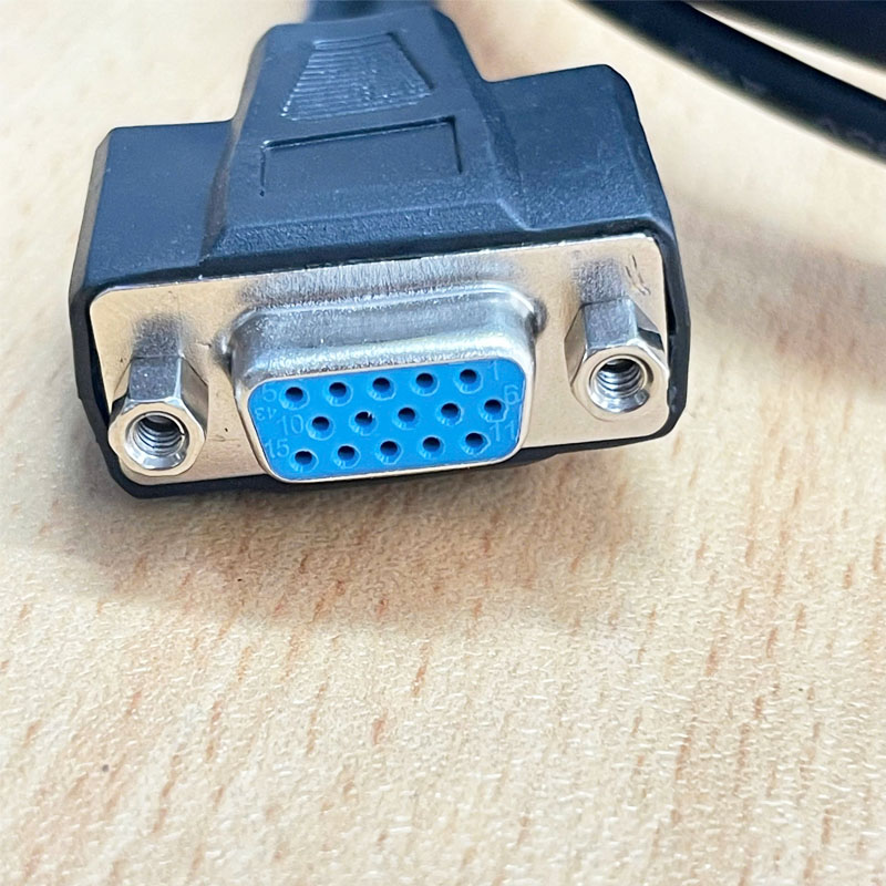 Cáp USB AND FLYING LEADS I/O CABLE DM-USBIO-00 Dài 2M Cable USB to DB15 HD VGA Female + I/O Cable For Cognex DataMan DM50 DM60 DM70 DM150 DM-150S Barcode Reader