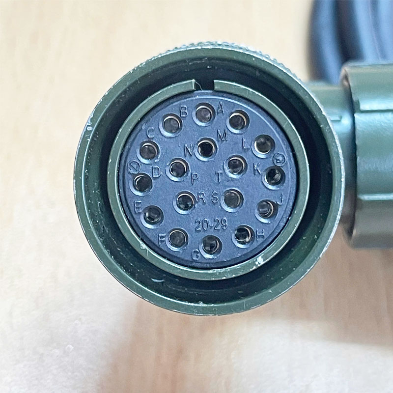 Đầu Nối Cáp Encoder Servo 20-29S 17 Pin Female Circular Connector Plug ...