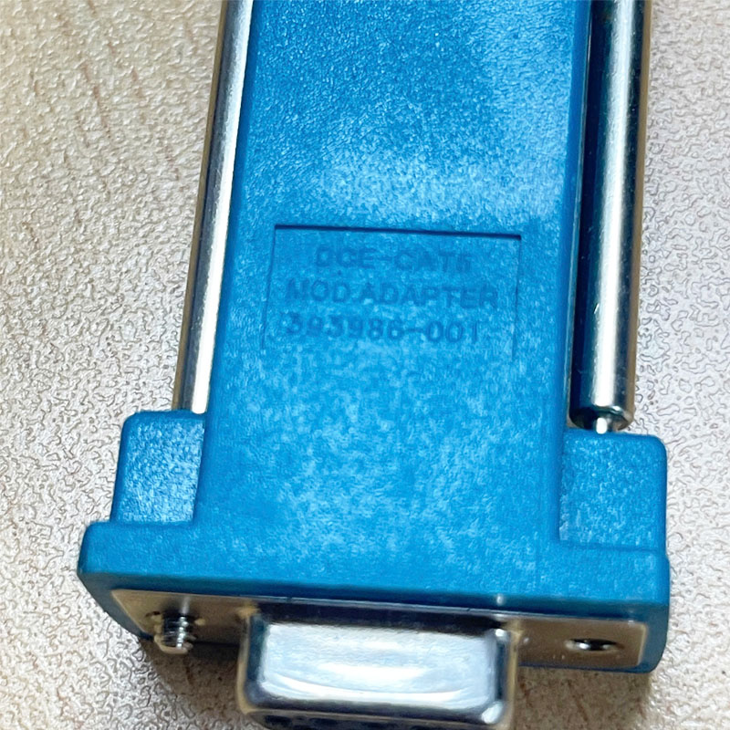 HP 393986-001 RJ-45 to DB9 Female Modular Adapter
