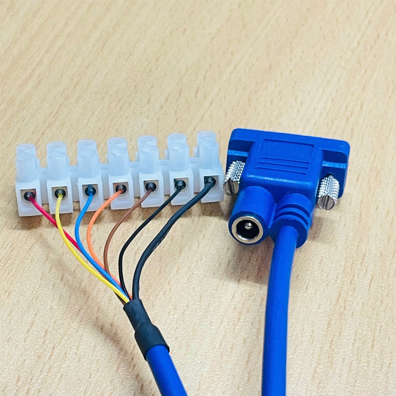 Cáp 3M 10ft PW-M120-RS232&TRIG Cables M12 A-Code 17 Female Pin Power ...