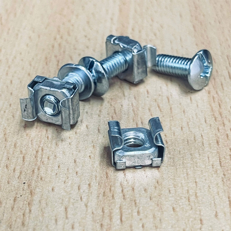 Bộ Ốc Cài M6 Lắp Tủ Mạng Tủ Rack Chuyên Dụng Rack M6 19"Bolts & Washers, Bolt Size M6x15mm