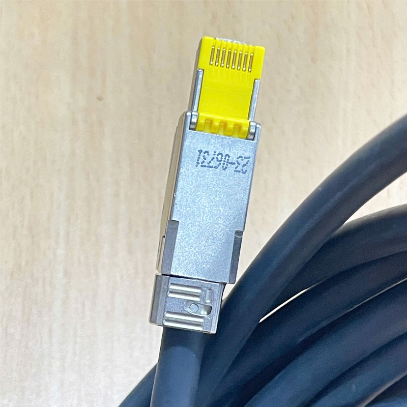 Cáp EKRK 134123 REV.02 FA_14391611 AVT Camera Right Angle Hirose HR10A-10P-12P(73) 12 Pin Female to RJ45 Male Dài 6M For Industrial Camera Cable