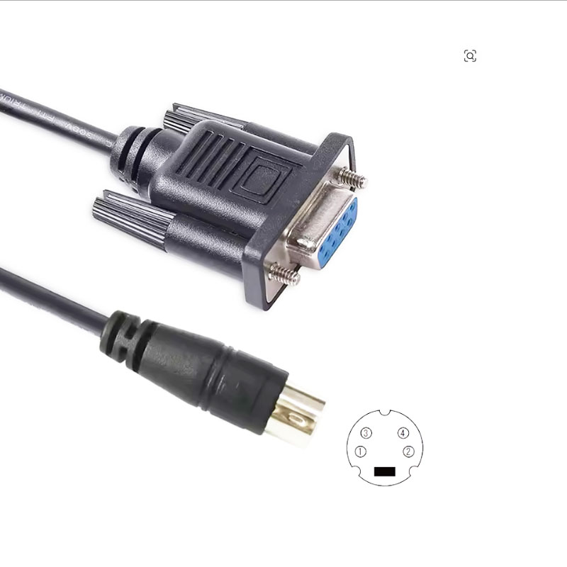 Cáp Lập Trình Điều Khiển Mini Din 4 Pin to DB9 Female Cable Length 3M ...