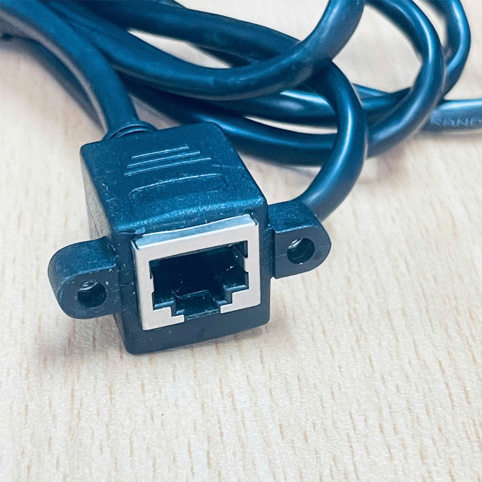 Cáp Nối Dài Mạng CAT.5E FTP LAN RJ45 Male to Female Screw LockRJ45 Female-to-Male Extension Cable  Length 2M For PC Laptop Server Router Switch