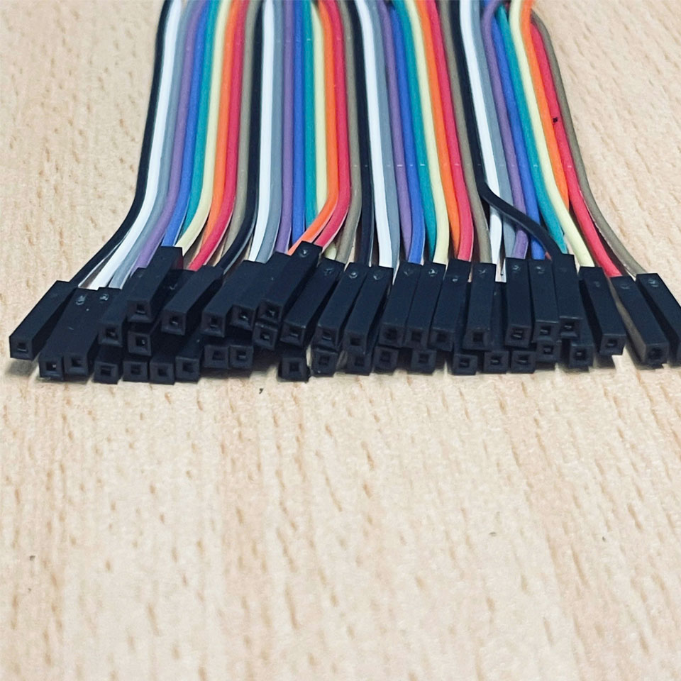 Dây Cắm Breadboard  40-Pin Female-to-Female Dupont Jumper Cable Dài 10Cm