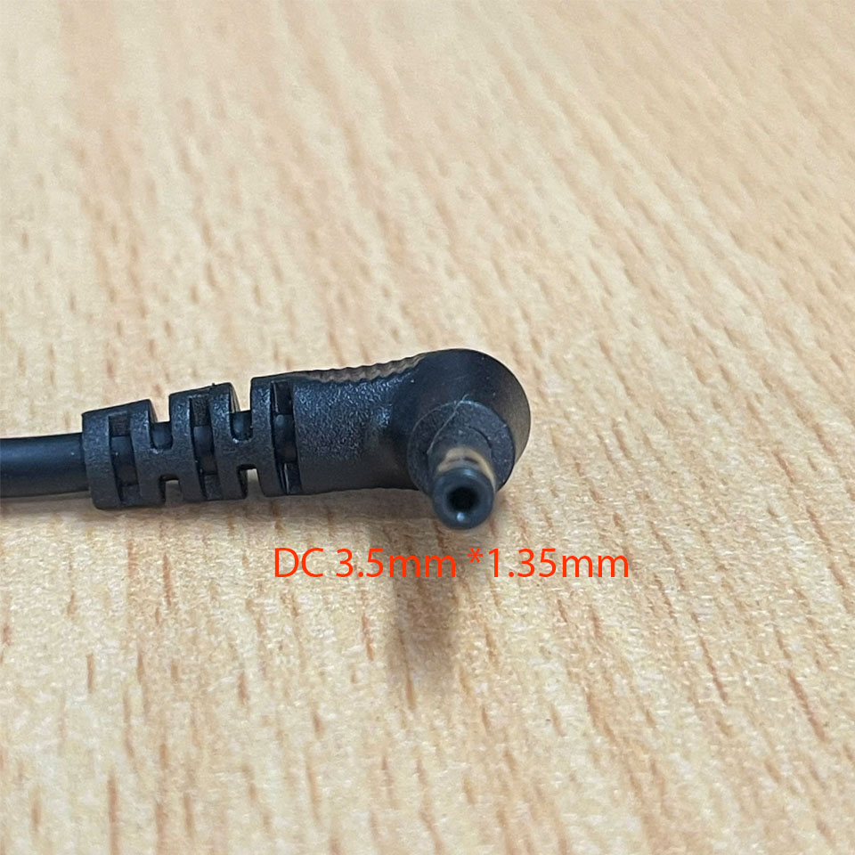 Cáp Chuyển Đổi EZ-DCU23B USB Type A Male to DC 3.5mm x1.35mm Male 90° Degree Adapter Cable Black Dài