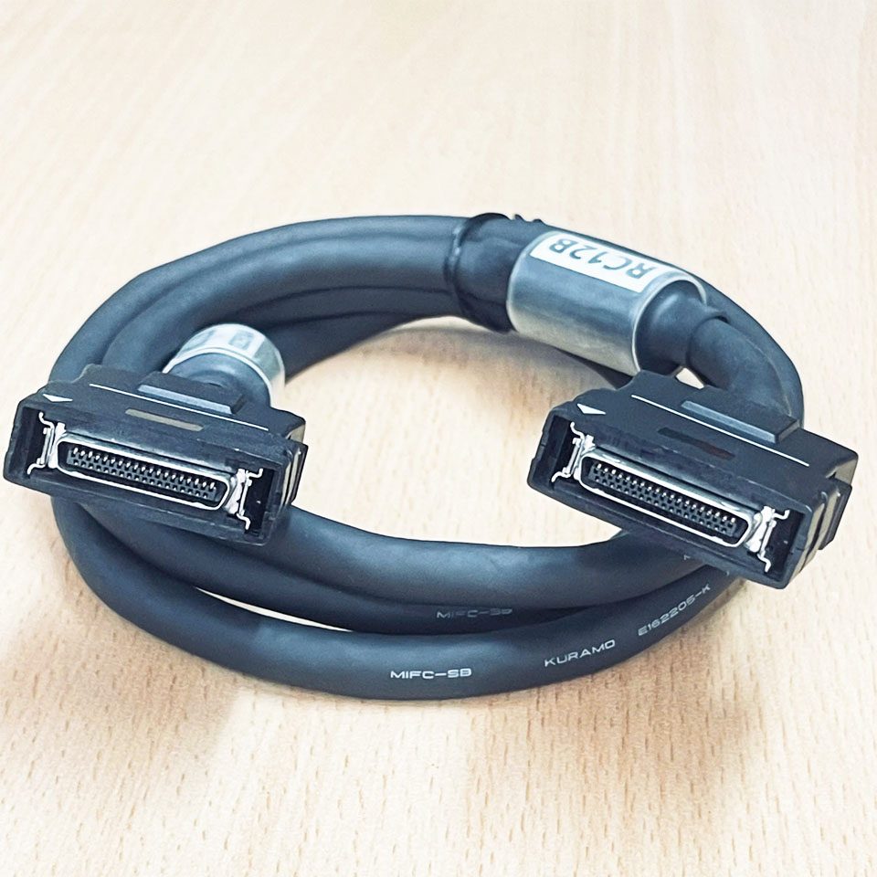 Cáp Nối Dài RCB12B 0Z251AA Cable Connector MDR 37 Pin Male to Male with Crimp Dài 1.2M For Mitsubishi PLC iQ-R Series