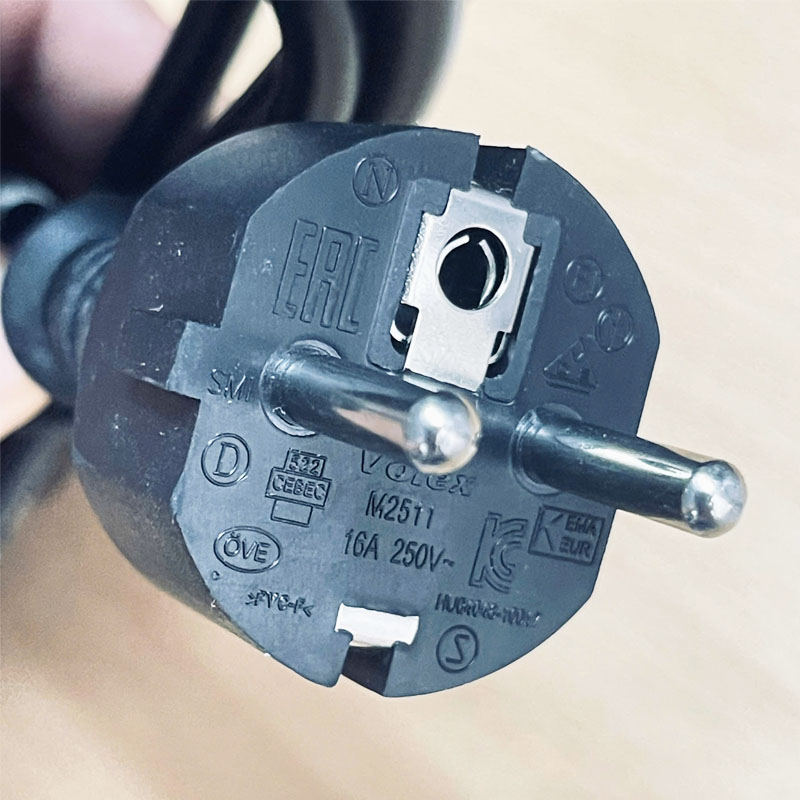 Dây Nguồn 2 Chân Tròn Cisco 72-0460 Volex M2511 V1625 AC Power Cord Europe Plug Schuko CEE 7/7 to IEC320 C13 10A 250V 3x1.0mm² Length 2.5M