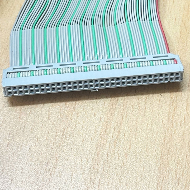 Cáp IDC 64 Pin 2.54mm Pitch Rainbow Flat Ribbon Dài 80Cm Cable 28AWG Cable Heat Shrink Tubing
