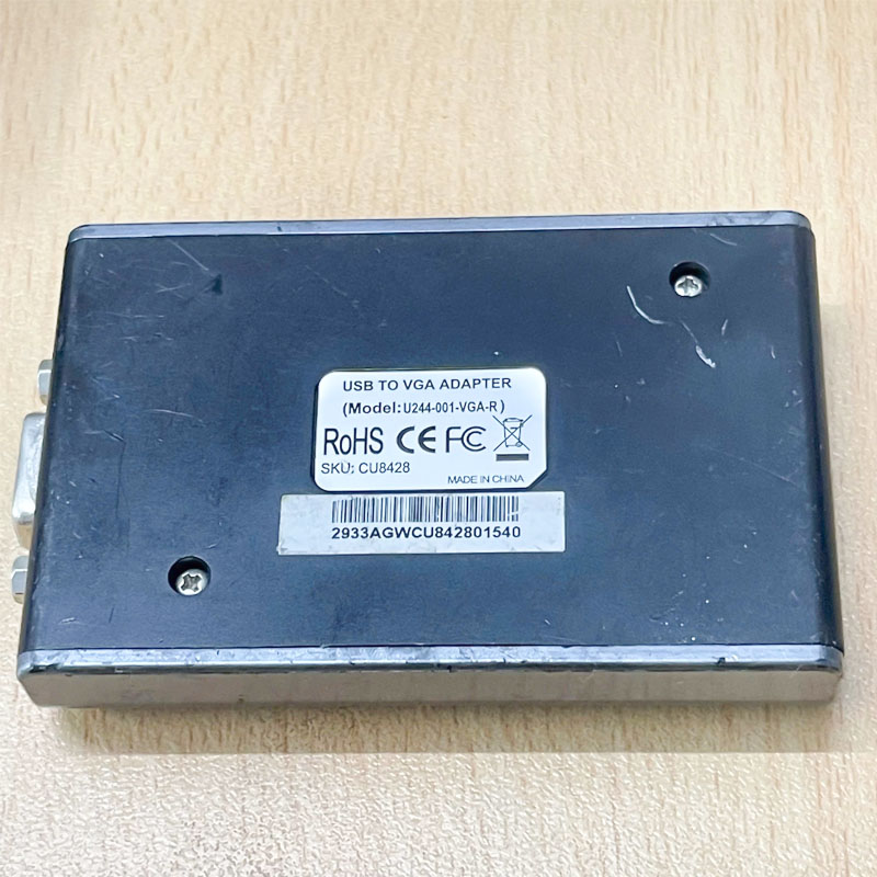 Bộ Chuyển Đổi USB 2.0 to VGA Adapter U244-001-VGA-R  Tripp Lite series USB 2.0 to VGA Dual-Monitor Adapter, 128 MB SDRAM, 1920 x 1080 (1080p) @ 60 Hz Hàng Original Theo Thiết Bị Đã Qua Sử Dụng