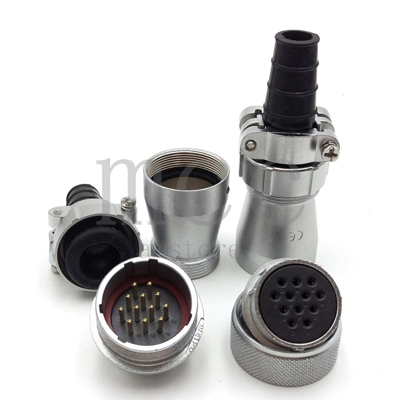 Bộ Hàn Rắc Âm Dương WEIPU WS28 12 Pin Male/ Female Docking Waterproof Cable Connector 10A Aviation Connector IP67