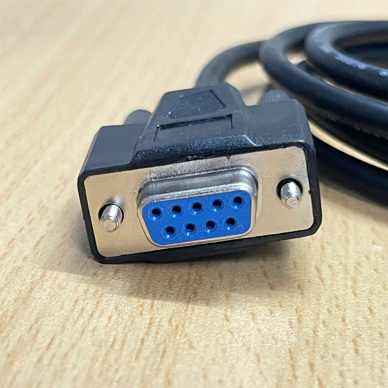 Cáp Máy In Công Nghiệp Giao Tiếp UART Serial Port RS-232C Interface Connection DB9 Female to DB9 Male Serial Black Length 1.5M With Computer