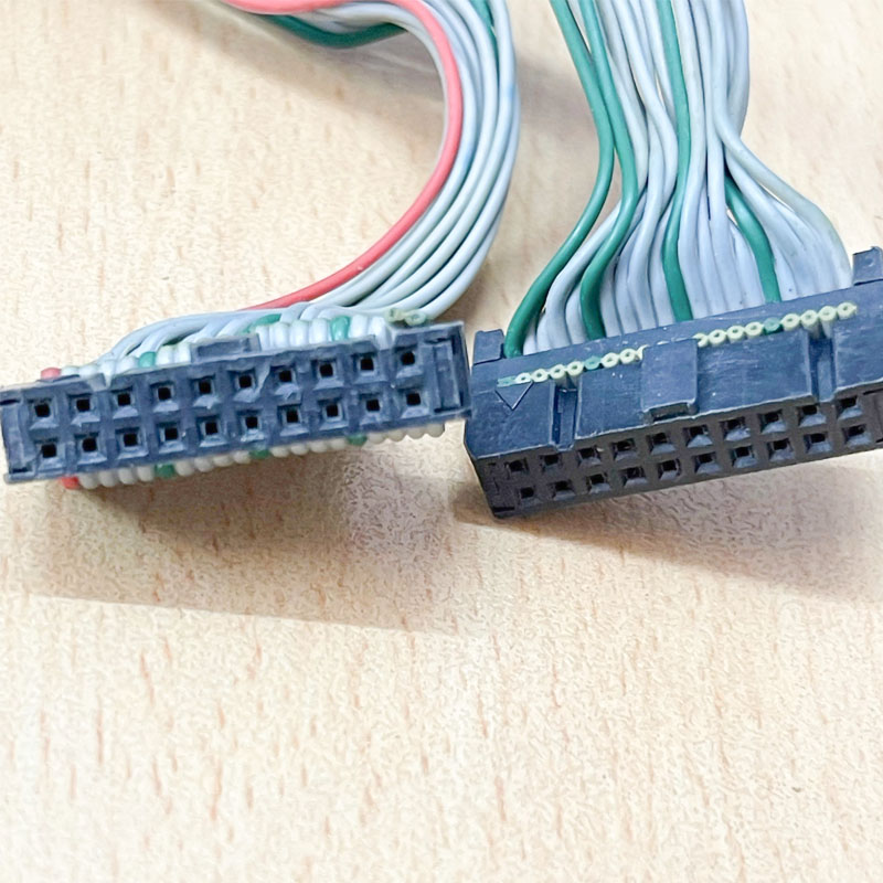Cáp Bẹ Nhiều Màu Rainbow IDC 40 Pin 2.54mm to Y Splitter 2 IDC 20 Pin Rainbow Length 25Cm