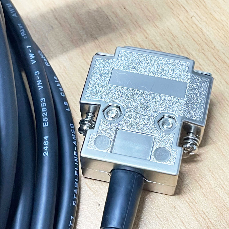 Cáp điều khiển X2-8 ENC EX Dài 15M Cable DB15 Pin D-Sub Male Metal to SM-10P 10 Pin Plug Cable 2464 E52853VN-3 VW-1 AWM II A/B  80°C 300V 3P X 24AWG FT1 STABLELINE-AMSB LS Cable RoHS