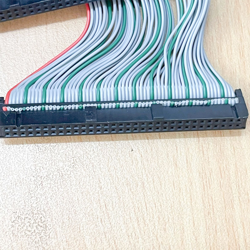 Cáp Bẹ Nhiều Màu IDC 64 Pin 2.54mm Pitch 2x2x32P Female 64 Wire to 7 IDC 20 Pin Female For Industrial Connectors Cable IDC
