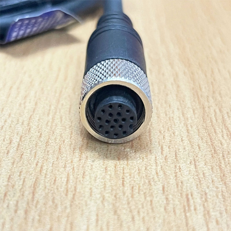 Cáp Power I/O M12 17-pin A-Coded Female to 10 Core Flying Lead Cable ...