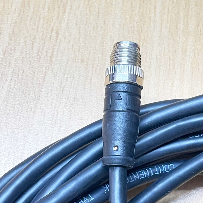 Cáp Điều Khiển DK-G-XC-M12EN-M8SR-10M-N Dài 10M Cable M12 X-Code 8 Pin Male to RJ45 CAT5E Shielded For Cognex Industrial Camera