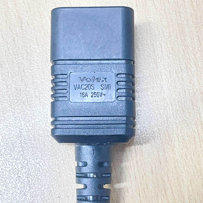 Dây Nguồn Máy Chủ VOLEX VSC19 VAC20S AC Power Cord IEC320 C19 To IEC320 C20 16A 250V 14AWG 3x1.5mm For Server IBM HP DELL LENOVO Và APC Smart-UPS SRT 8000VA RM 230V Dài 2.5M