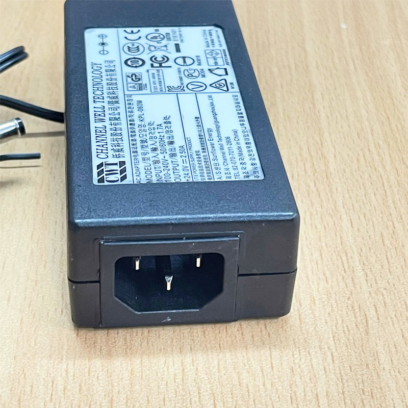 Adapter 24V 2.5A 60W Original CWT Channel Well KPL-060M Connector Size 5.5mm x 2.5mm