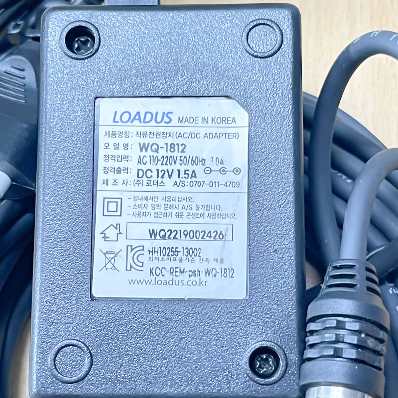 Chuyển nguồn Adapter 12V 1.5A 18W LOADUS WQ-1812 SP-12P-ADAP-7WR Connector Size Hirose HR10A-10P-12S(73) 12 Pin Female Dài 7M dùng cho Camera Basler