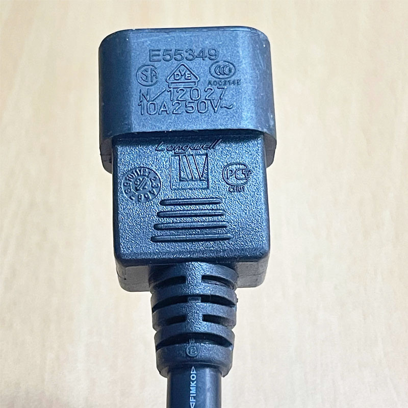 Dây Nguồn Longwell LS-60 Power Cord C13 to C14 10A 250V 17AWG 3x1.04mm² For PDU UPS And Server Computer Power Cord Cable 8.2 Ft Dài 2.5M